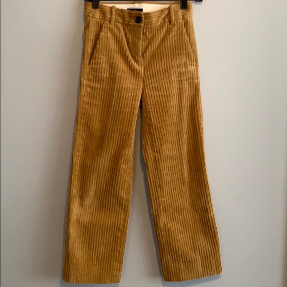 JCrew wide leg cropped corduroy trousers - Picture 2 of 4